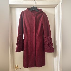 anntarah burgundy alpaca wool blend cost sz m